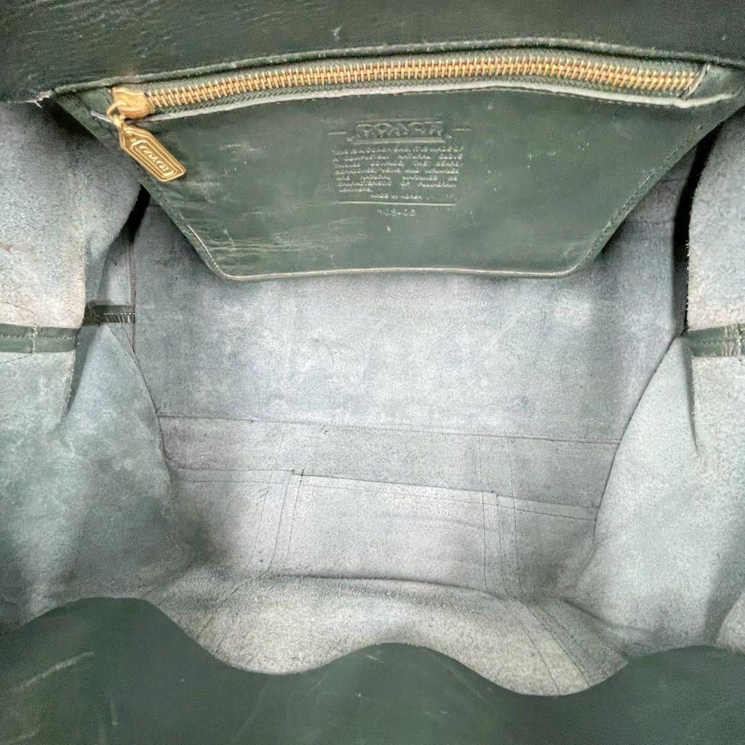 coach vintage オールドコーチ ボストンバッグ レザー グリーン