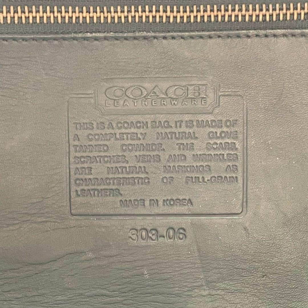 coach vintage オールドコーチ ボストンバッグ レザー グリーン