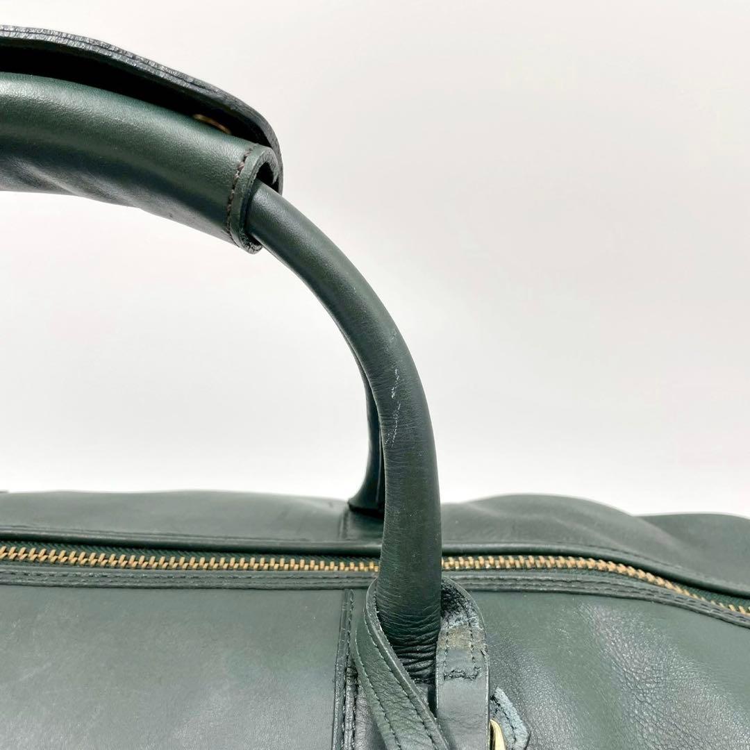 coach vintage オールドコーチ ボストンバッグ レザー グリーン