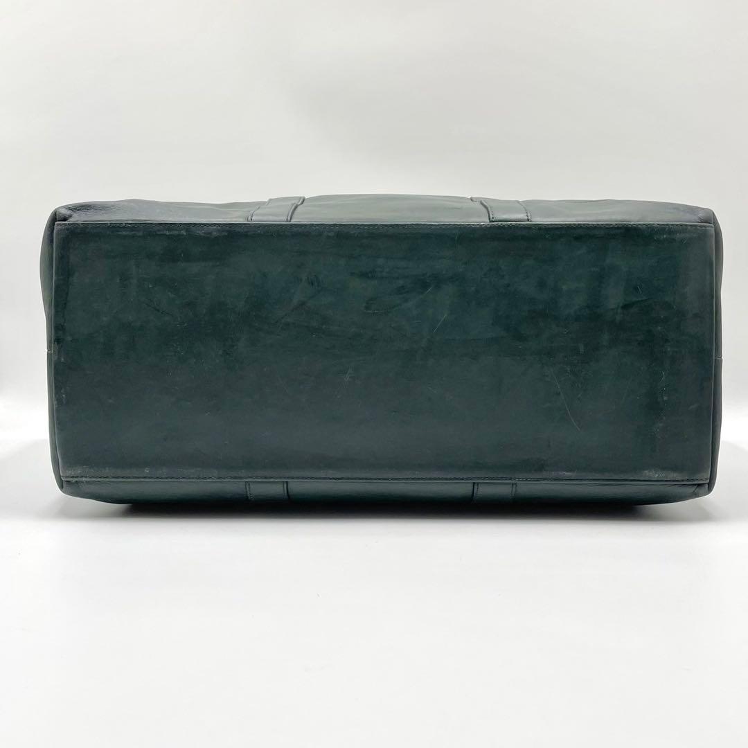 coach vintage オールドコーチ ボストンバッグ レザー グリーン