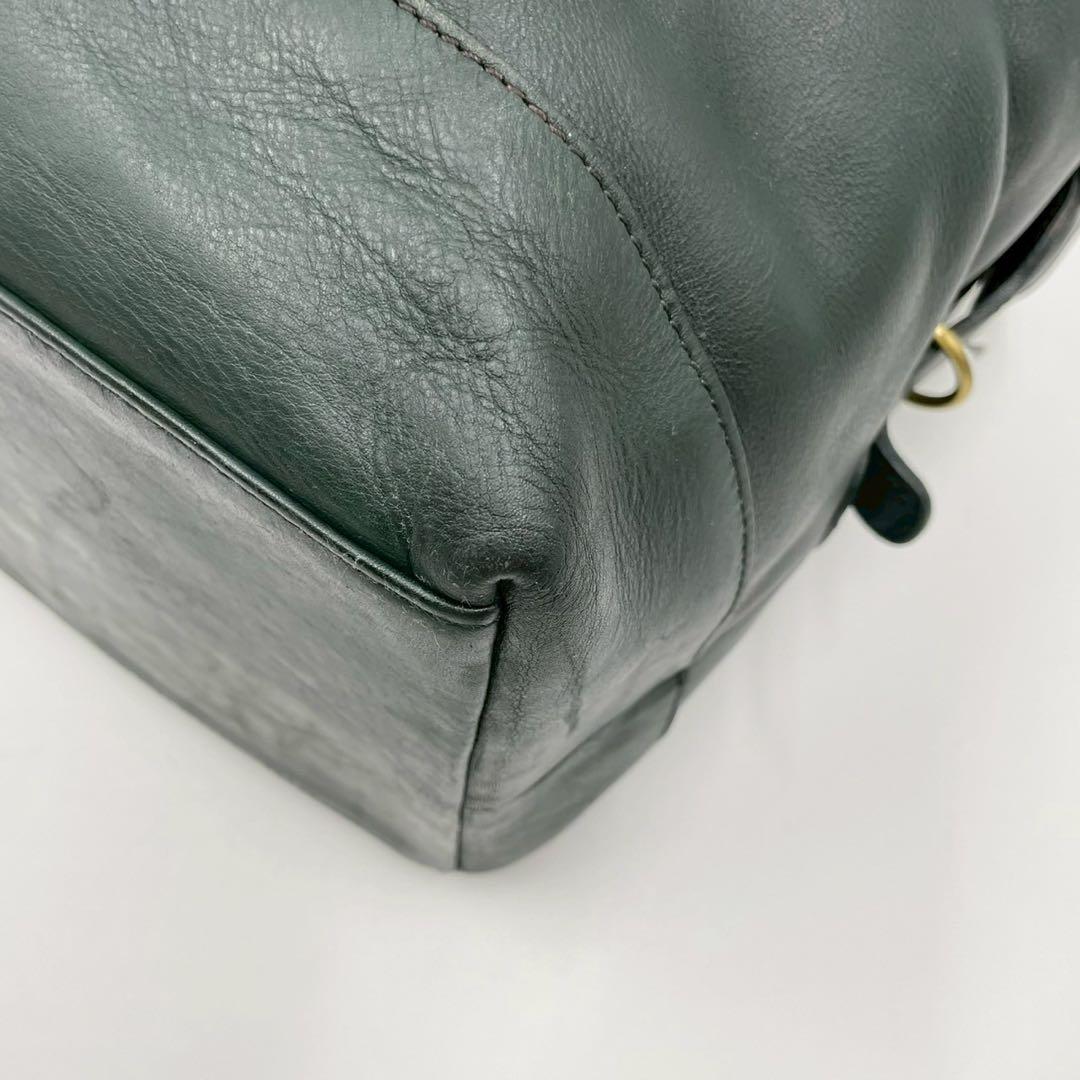 coach vintage オールドコーチ ボストンバッグ レザー グリーン