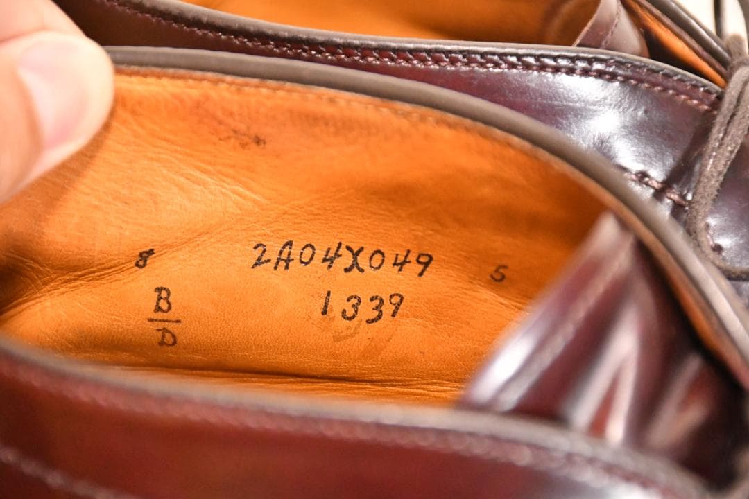 靴 ALDEN #1339 cordovan 8B/D 26cm