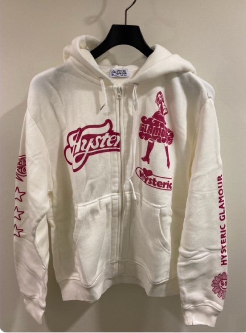 新品　ヒステリックグラマー　パーカー　ヴィクセンガール　総柄　白