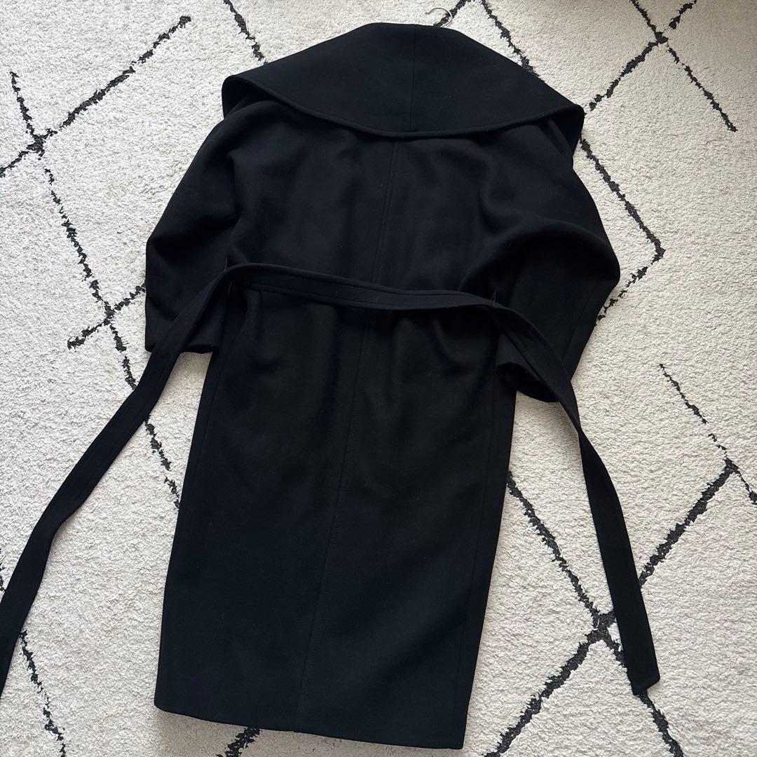 美品　ZARA　MANTECO ベルテッドコート ショールカラー　ロング　ベルト