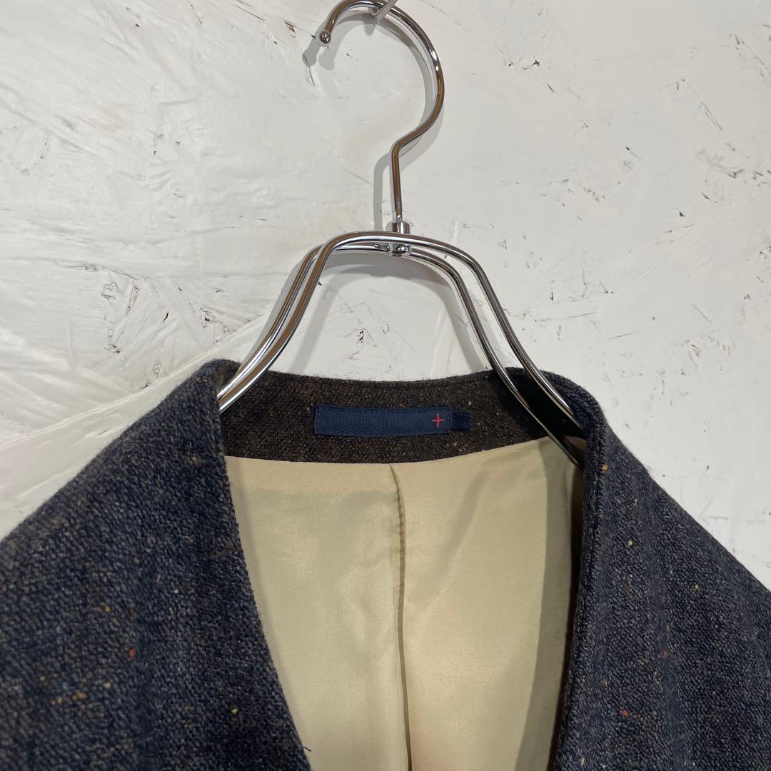 日本製【Pal'las Palace】ノーカラーガウンコート　ウールコート　0