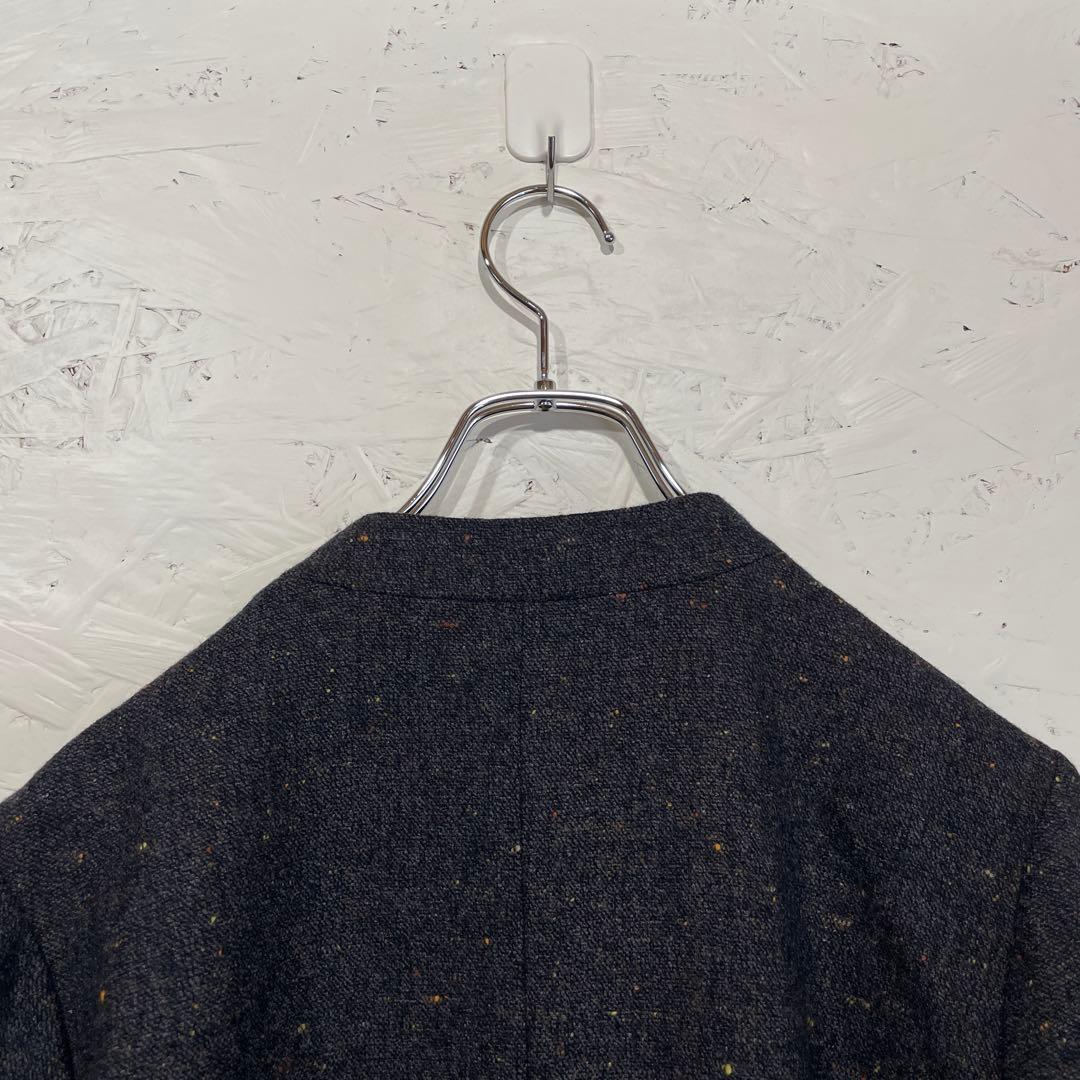 日本製【Pal'las Palace】ノーカラーガウンコート　ウールコート　0