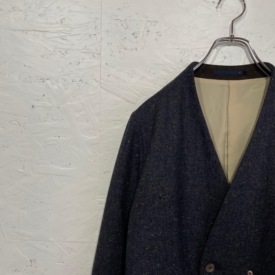 日本製【Pal'las Palace】ノーカラーガウンコート　ウールコート　0