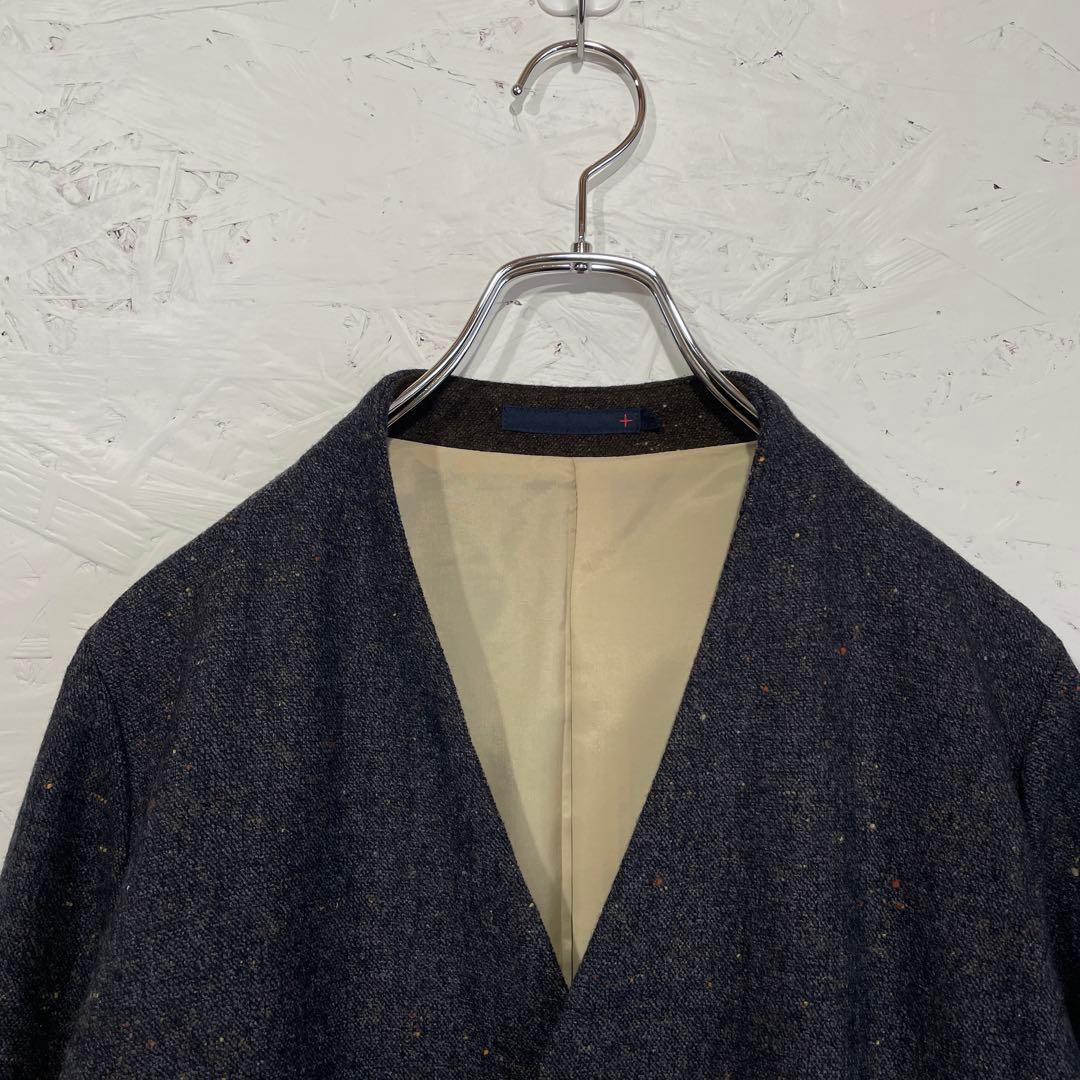 日本製【Pal'las Palace】ノーカラーガウンコート　ウールコート　0