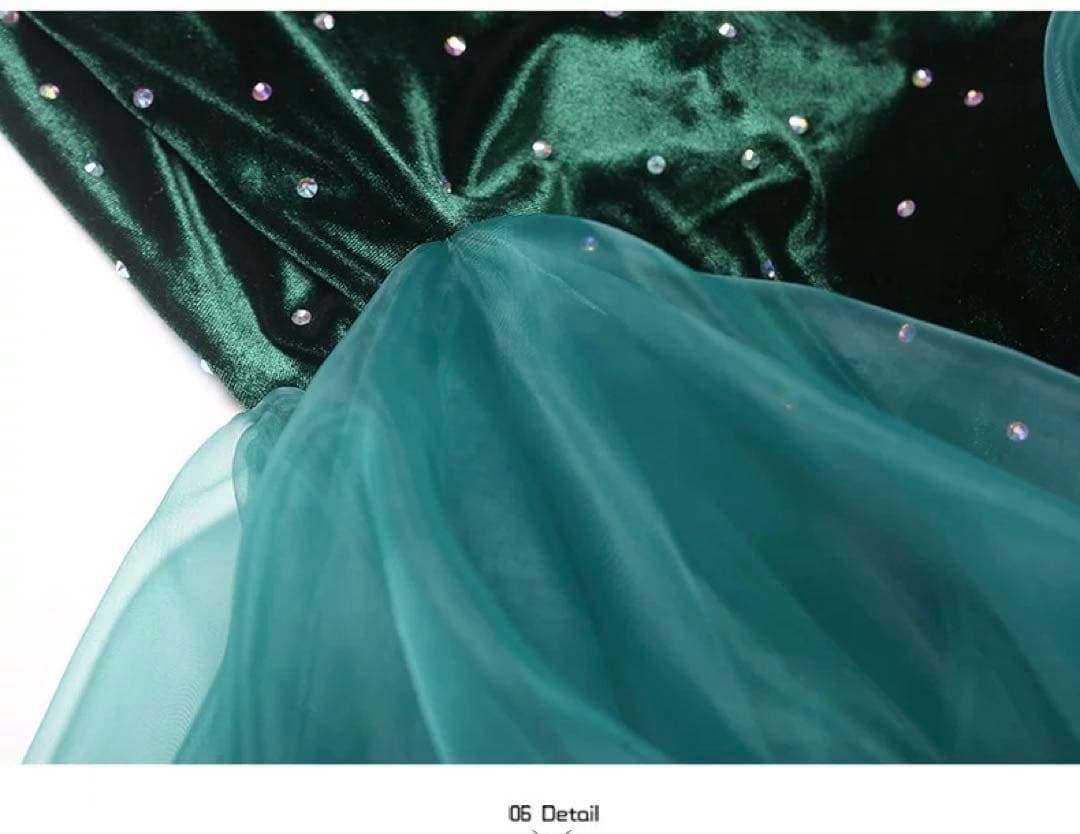 社交ダンスドレス（赤・緑・黒）