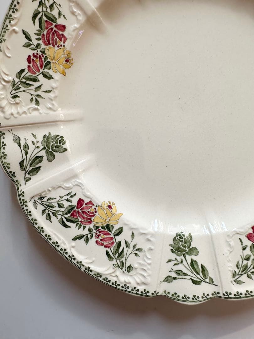 サルグミンヌ　フランス　アンティーク　プレート　皿　平皿　ブロカント