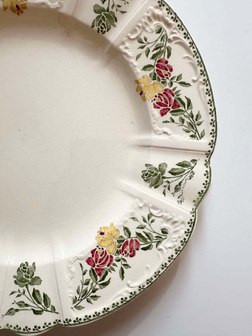 サルグミンヌ　フランス　アンティーク　プレート　皿　平皿　ブロカント