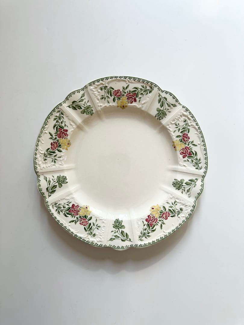 サルグミンヌ　フランス　アンティーク　プレート　皿　平皿　ブロカント