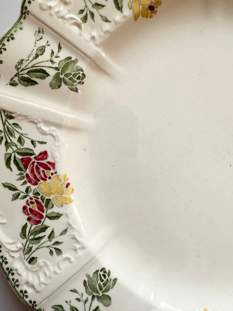 サルグミンヌ　フランス　アンティーク　プレート　皿　平皿　ブロカント