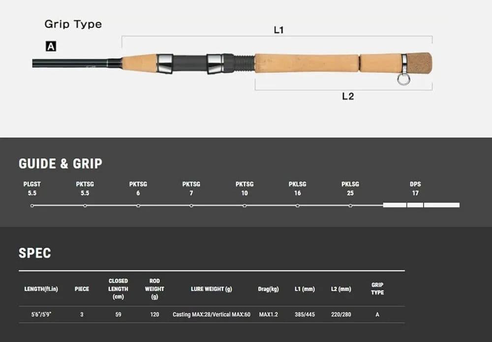 テイルウォーク (Tailwalk) パドラーナ　S56/59 LIGHT 釣り