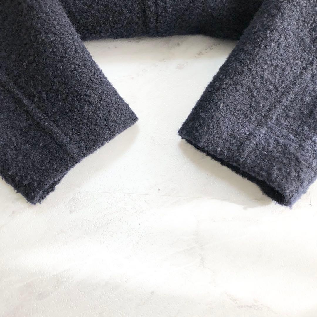未使用級❤️24AW ブークレーボンディング ダブルブレストコート　ネイビー