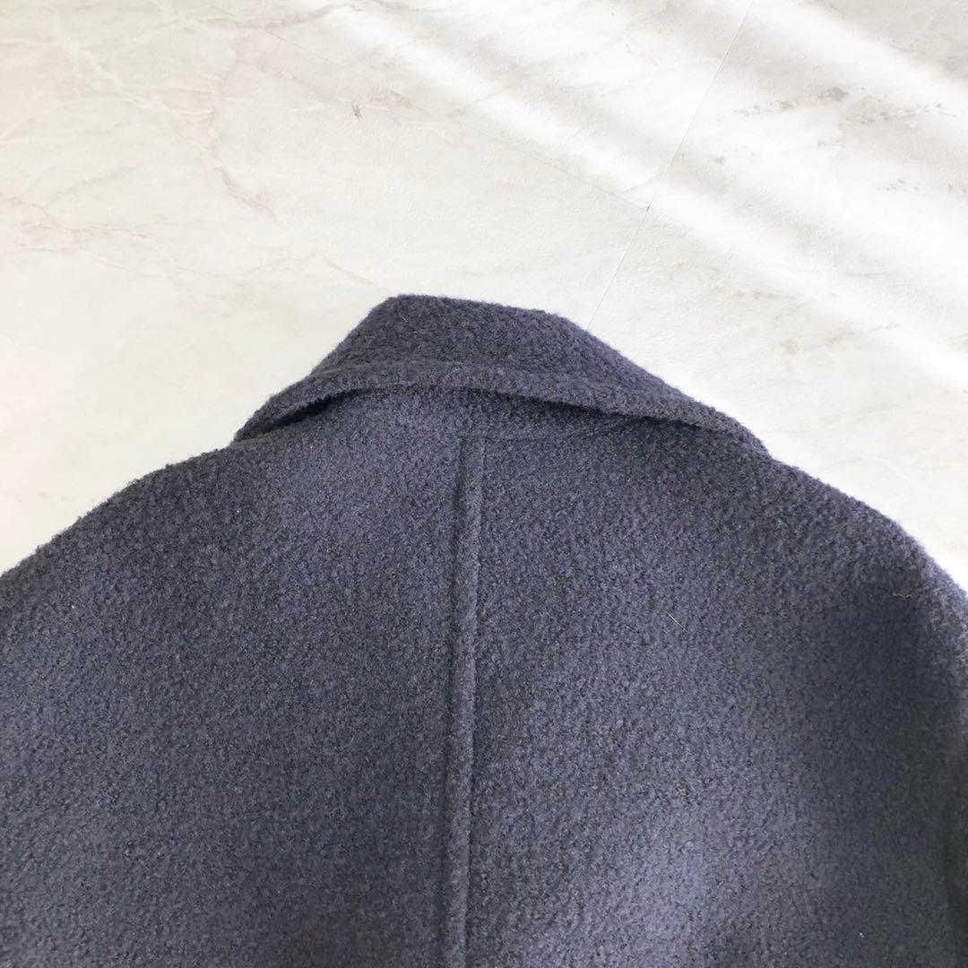 未使用級❤️24AW ブークレーボンディング ダブルブレストコート　ネイビー