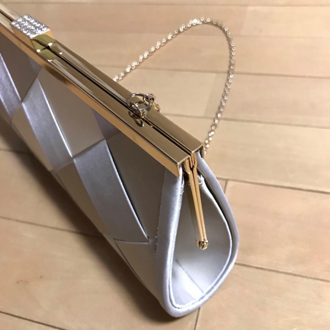 【美品】AIMER エメ　格子柄　クラッチバッグ　パーティーバッグ