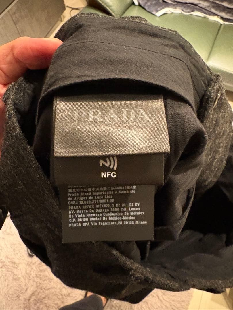 PRADA プラダ 21AW ピンストライプウールスラックスパンツ 50