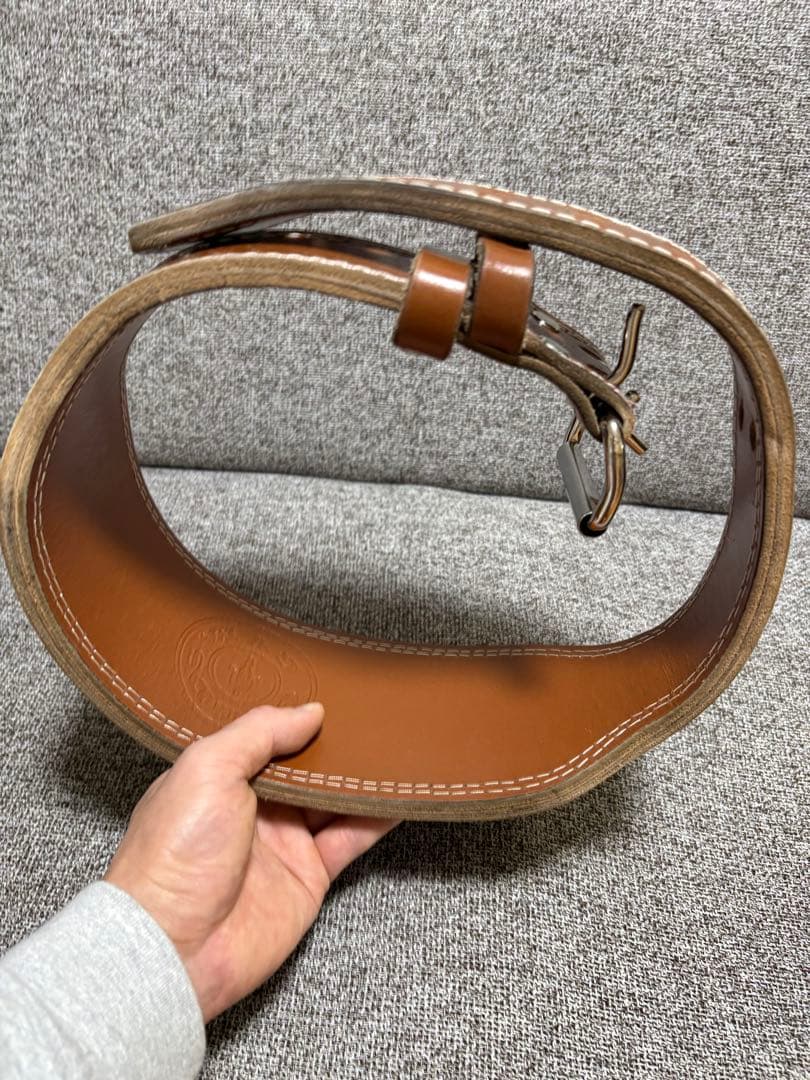 【あらら】ゴールドジム　プロレザーベルト　Ｍサイズ