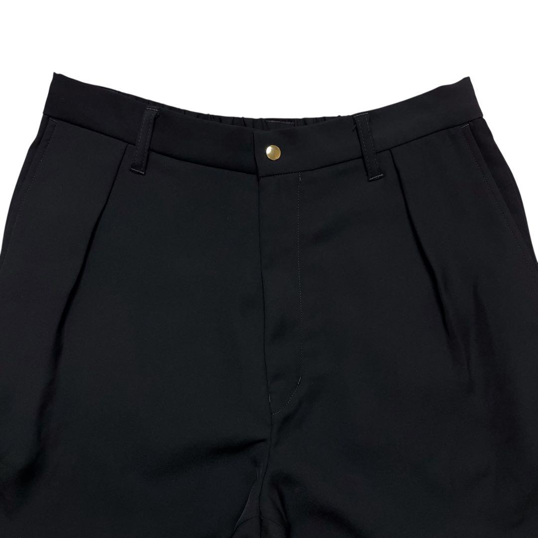 未使用級【CULLNI】25ss ベルト付き 1タック パンツ スラックス L