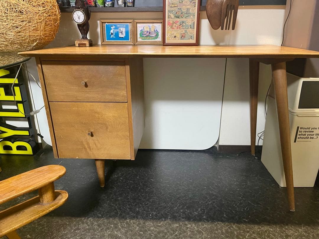 ポールマッコブ デスク 机 1950年代 ヴィンテージ 家具 デザイナーズ