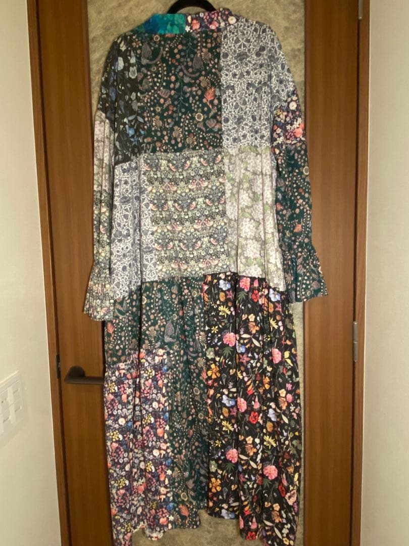 【春秋】リバティ パッチワークワンピース 【ハンドメイド】