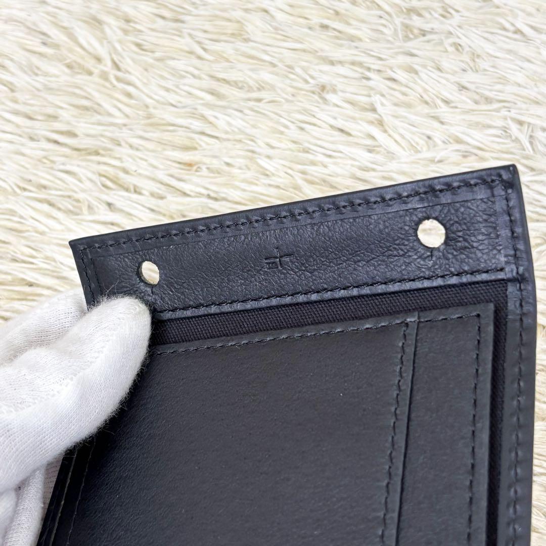 【極美品】エムピウ ミッレフォッリエ 折り財布 ブラック 黒 MF2p25