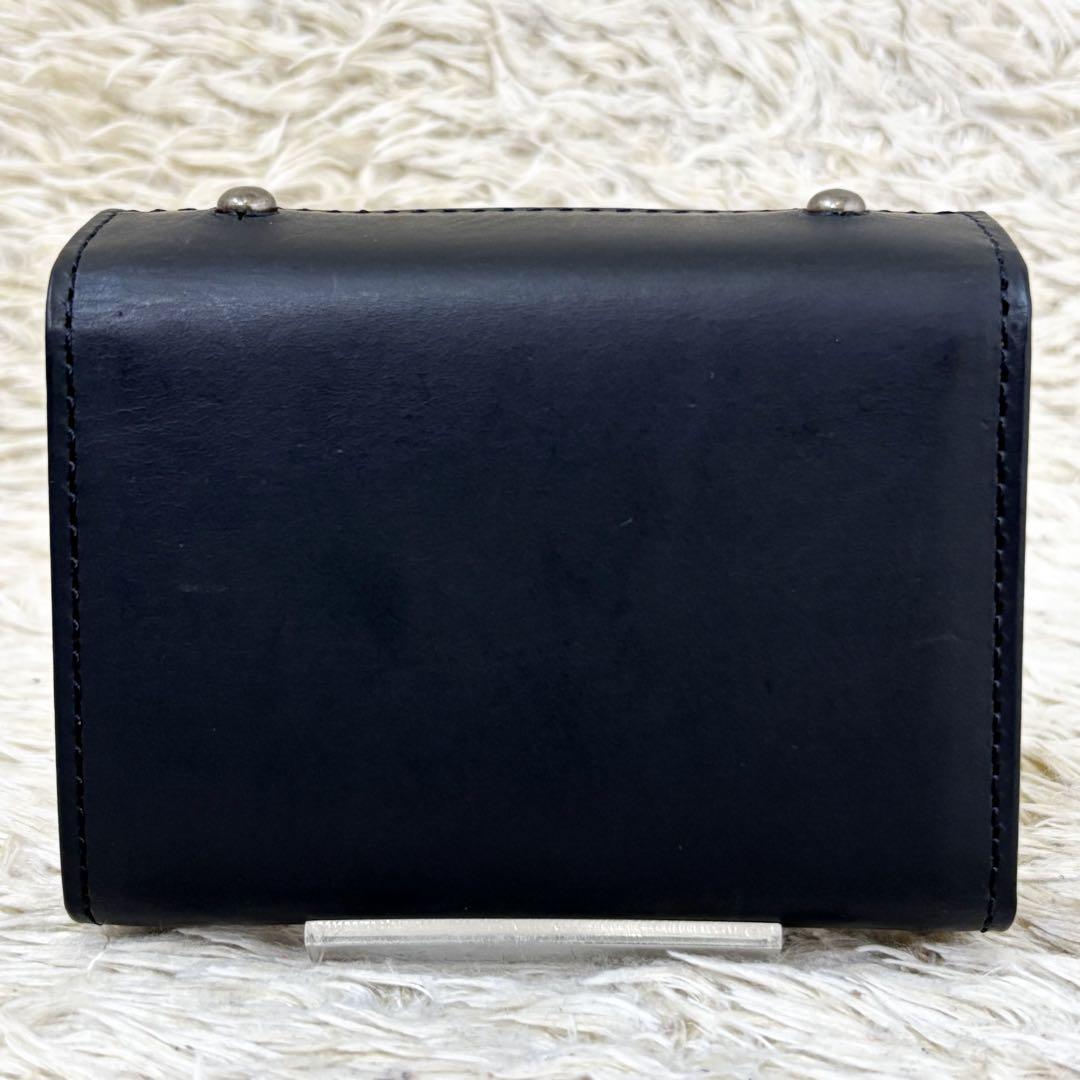 【極美品】エムピウ ミッレフォッリエ 折り財布 ブラック 黒 MF2p25