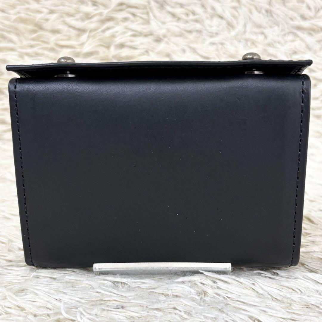 【極美品】エムピウ ミッレフォッリエ 折り財布 ブラック 黒 MF2p25