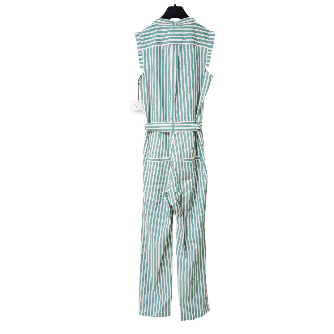 新品未使用 ミュベール MUVEIL オールインワン ストライプ リボン M