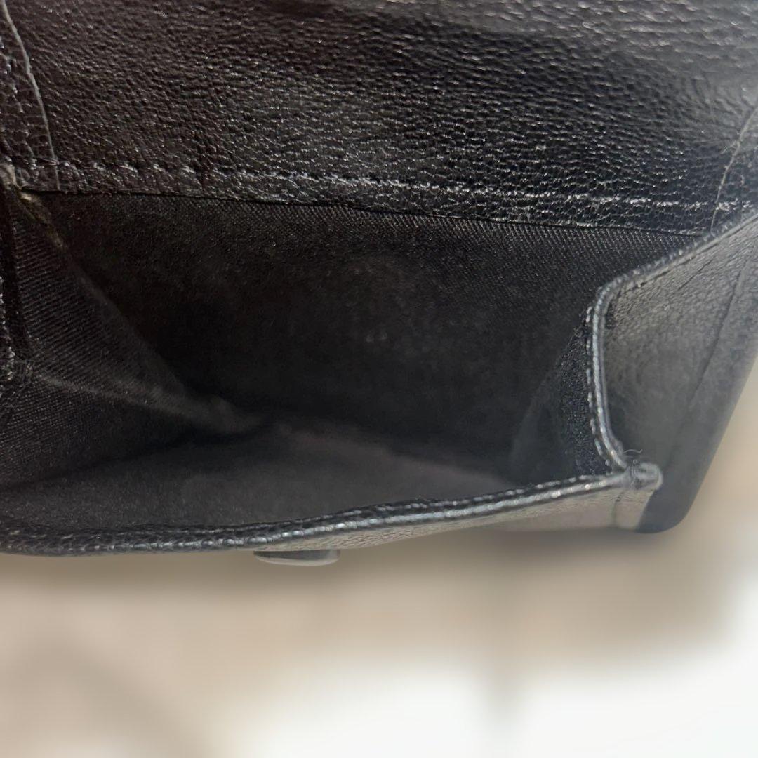 【美品】DIESEL ディーゼル 二つ折り財布 レザー ブラック 箱付き