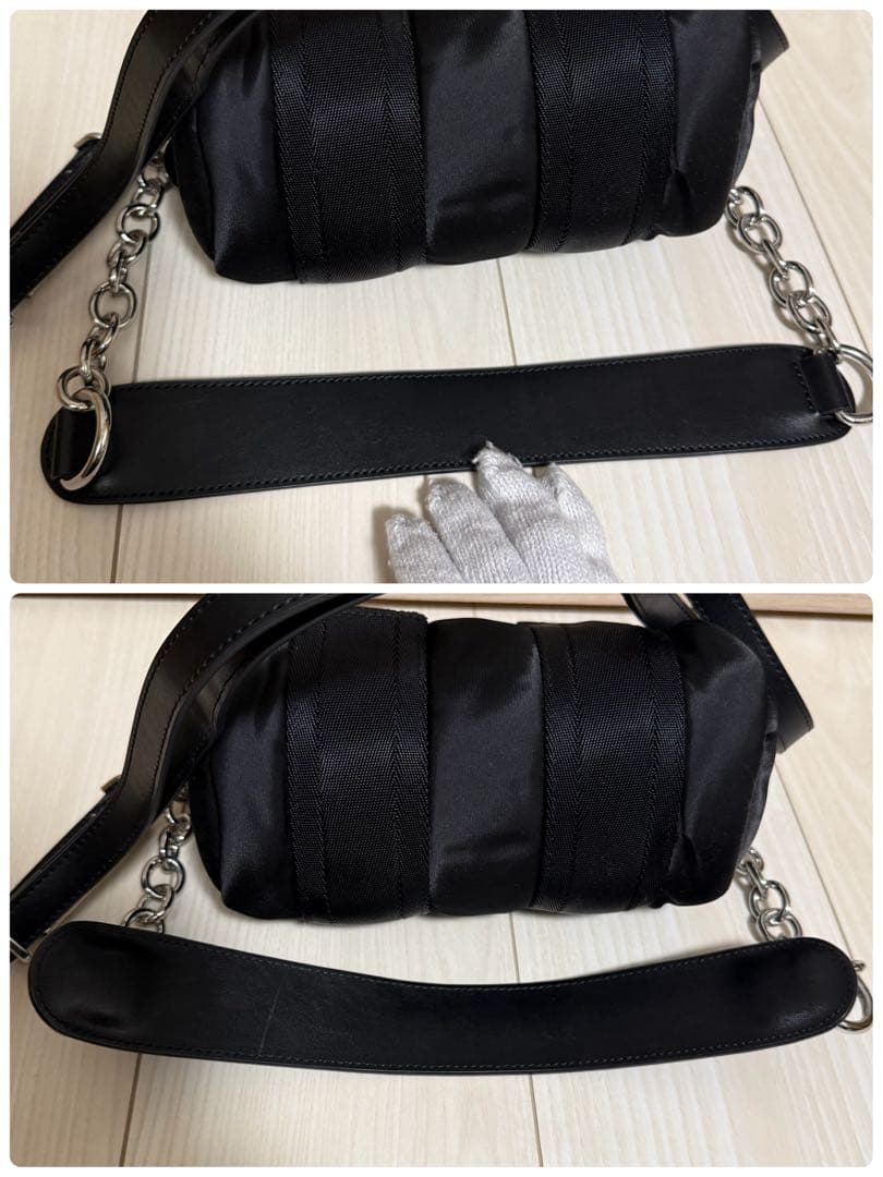 【美品】DIESEL ディーゼル 3way ミニドラムバッグ ナイロン ブラック