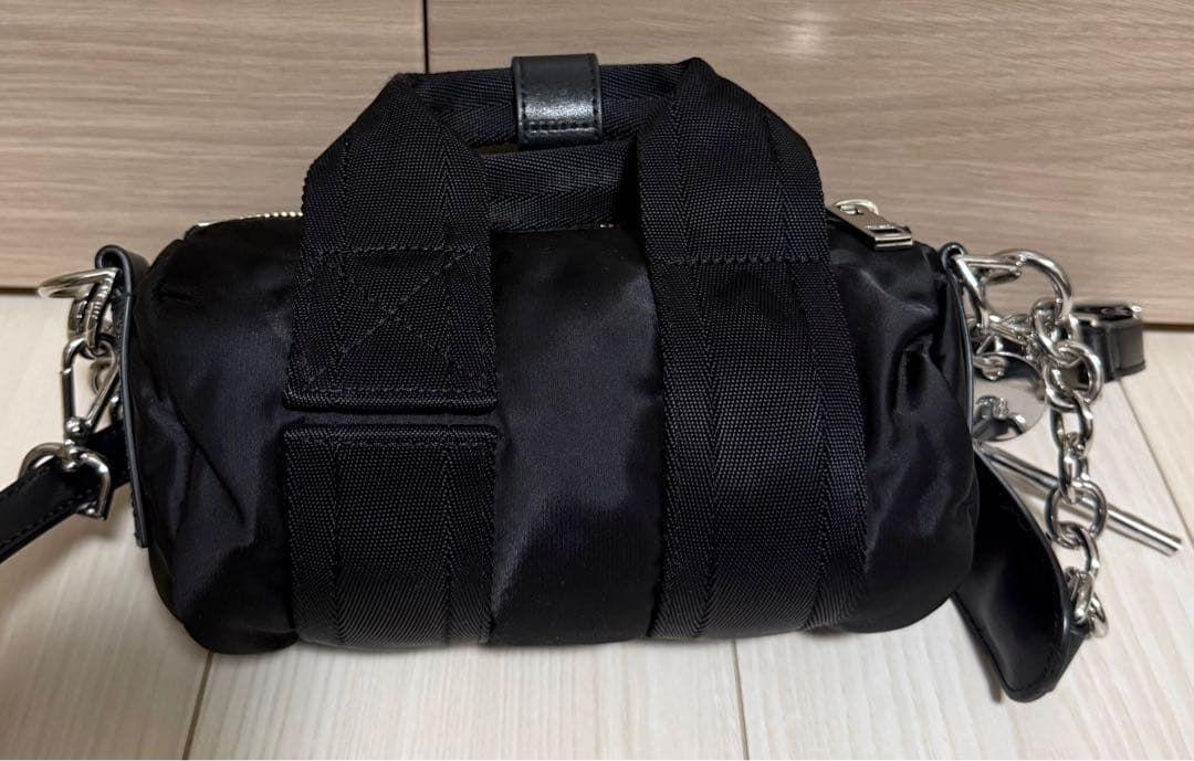 【美品】DIESEL ディーゼル 3way ミニドラムバッグ ナイロン ブラック