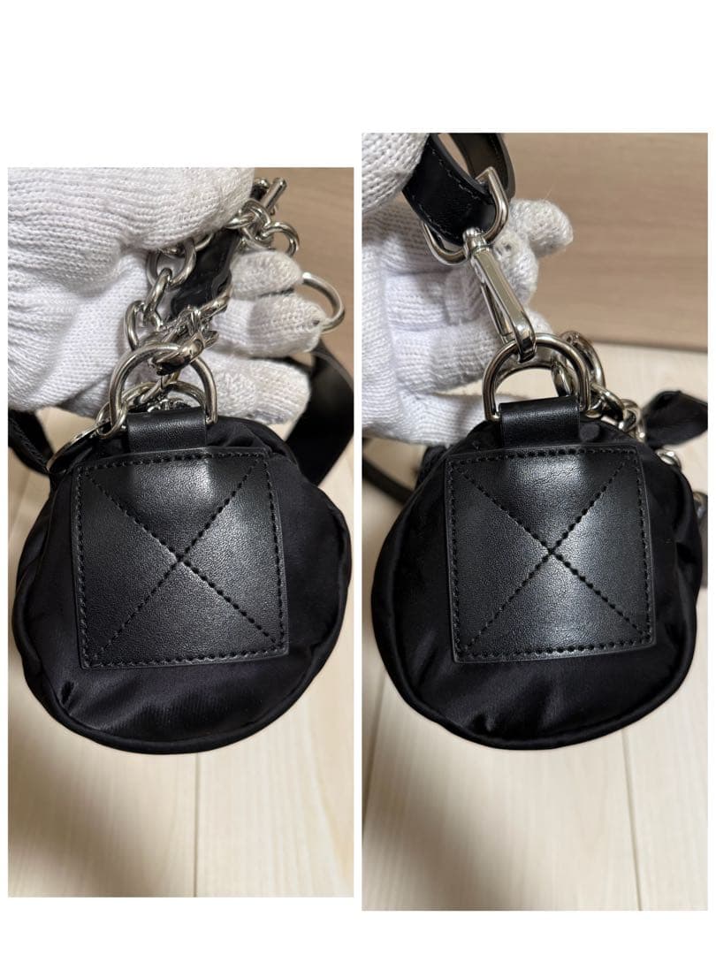 【美品】DIESEL ディーゼル 3way ミニドラムバッグ ナイロン ブラック