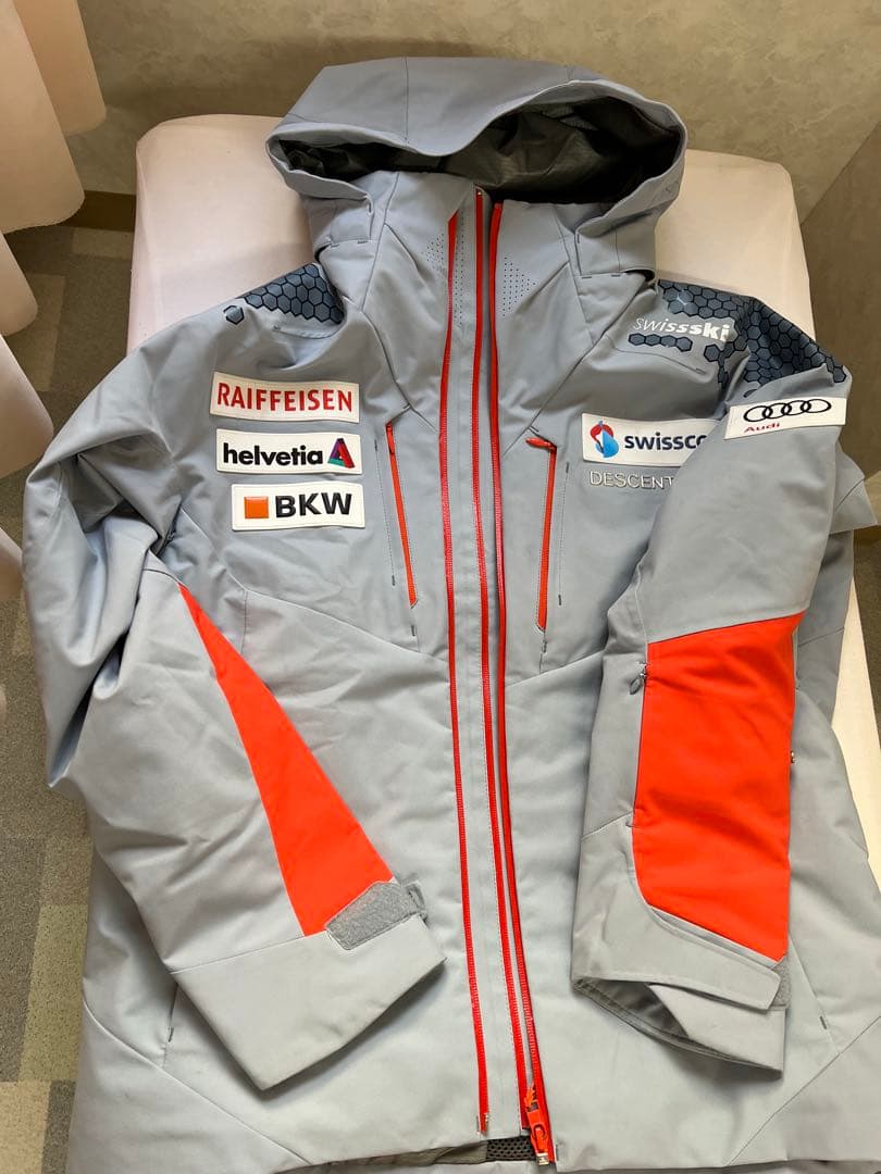 DESCENTE S.I.O スキーウェア グレー/オレンジ