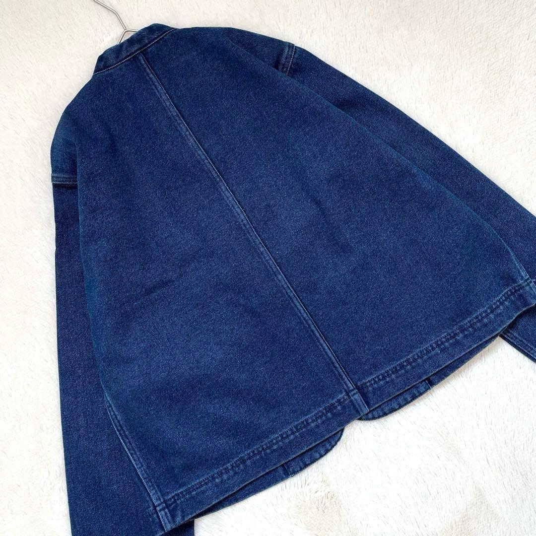 HAI SPORTING GEAR デニムジャケット　チャイナボタン　ウール混