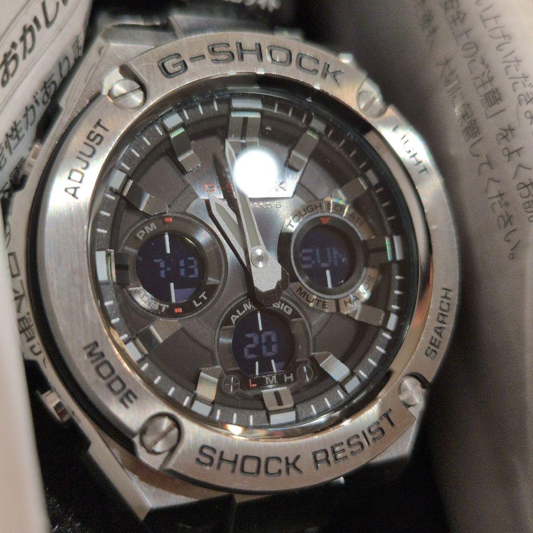 【美品】G-SHOCK GST-W110D 電波ソーラー G-STEEL