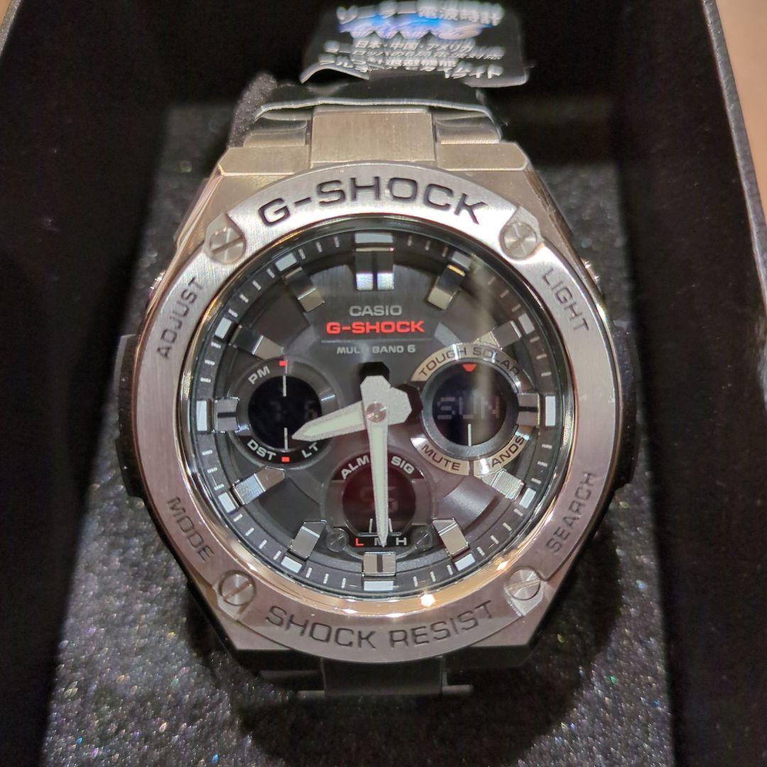 【美品】G-SHOCK GST-W110D 電波ソーラー G-STEEL