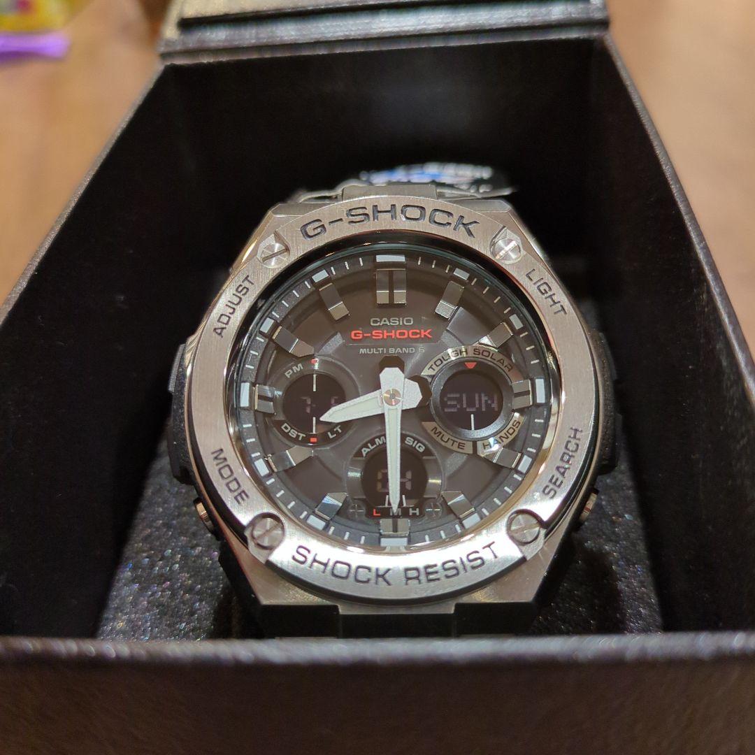 【美品】G-SHOCK GST-W110D 電波ソーラー G-STEEL