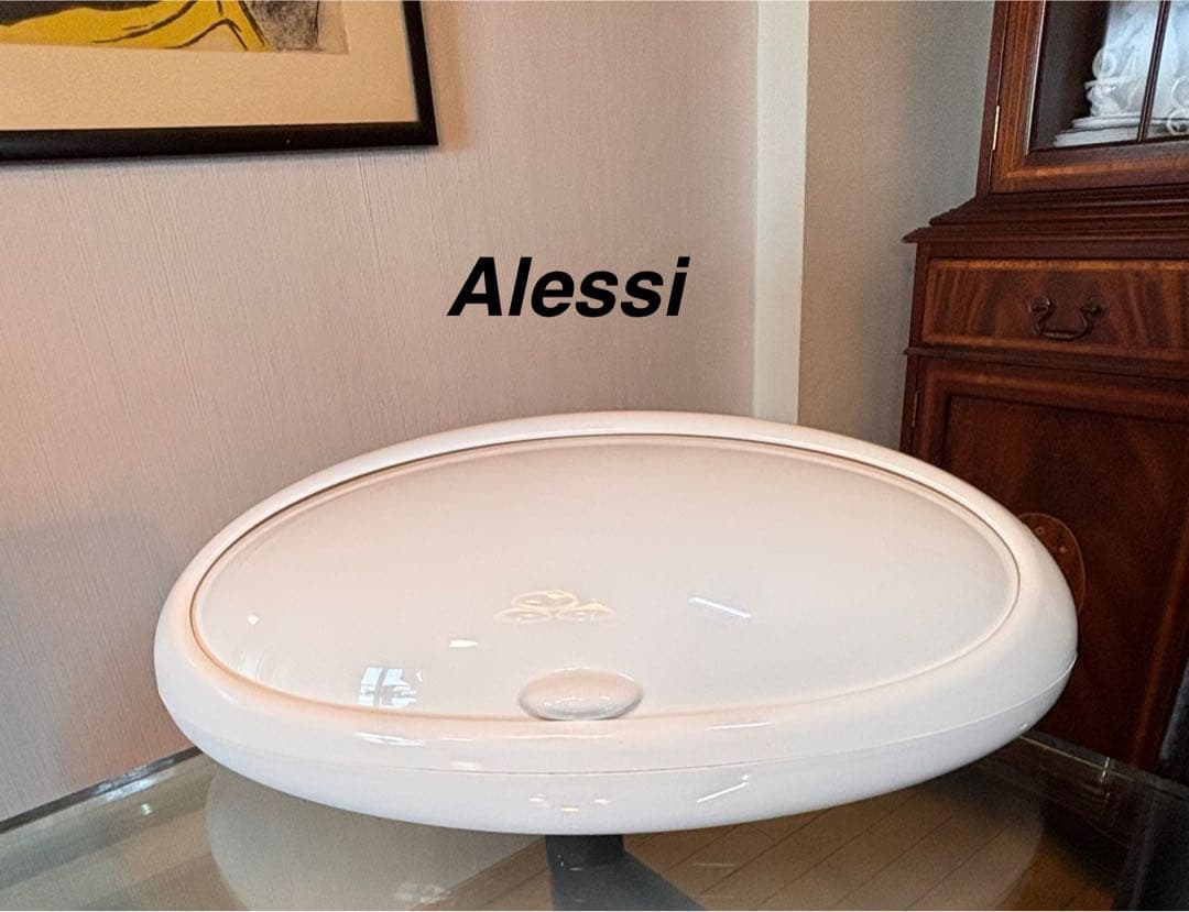 Alessi 楕円形ホワイトブレッドケース