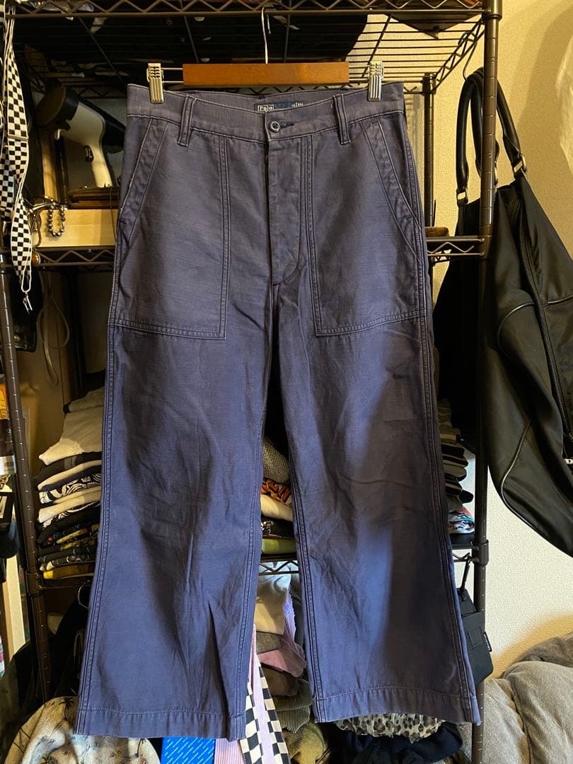 Polo by Ralph Lauren コットンベイカーパンツ 茄子紺