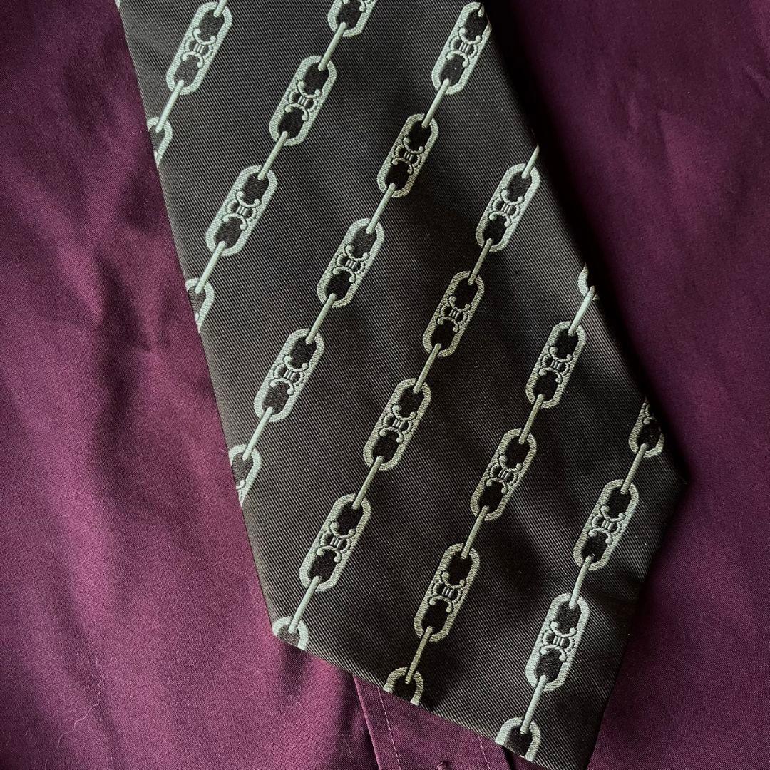 豪華5点セット✨極上ダブルセットアップスーツCELINEネクタイ ピンズ付き