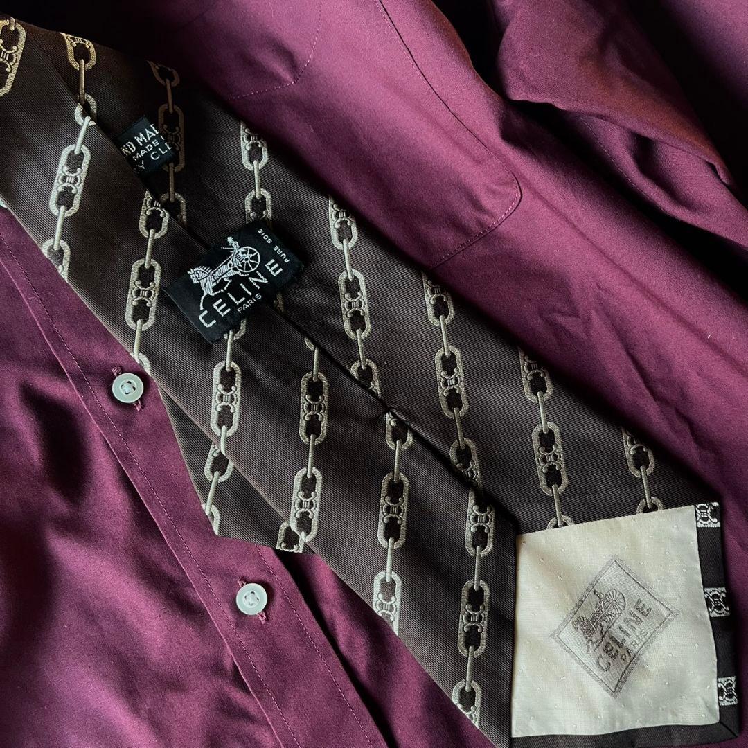 豪華5点セット✨極上ダブルセットアップスーツCELINEネクタイ ピンズ付き