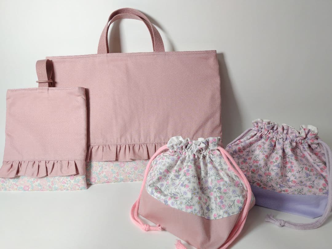 入園入学セット レッスンバッグ 上履き入れ 体操服袋 ベッツィ いちご花柄