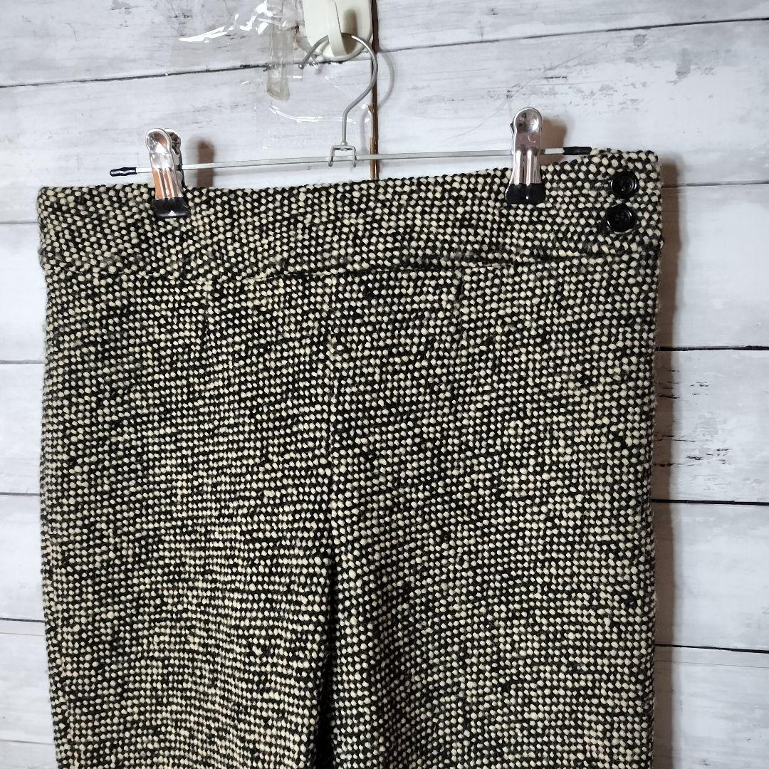 トリココムデギャルソン ツイード生地 フレアパンツ ブーツカット ウール毛