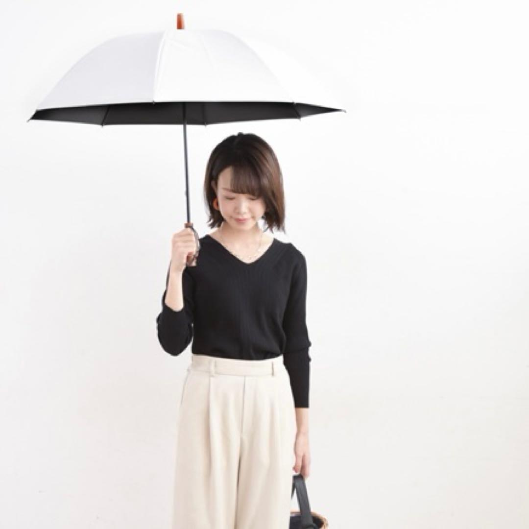 【美品　現行品】SUN BARRIER 100 長傘 Sサイズ ホワイト