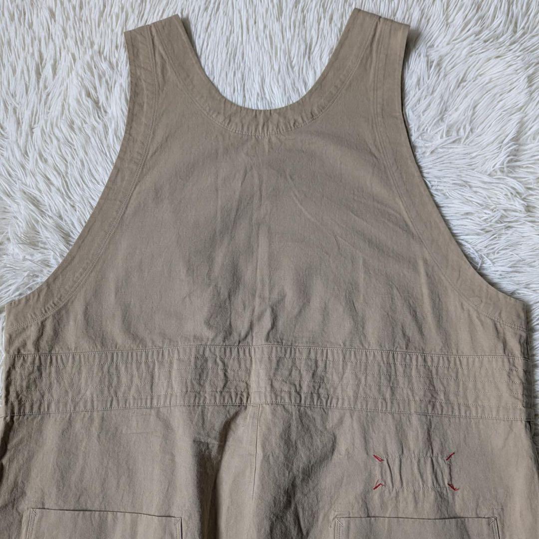 快晴堂　Girl's・高密度ツイル/カシュクールサロペットパンツ　製品洗い加工