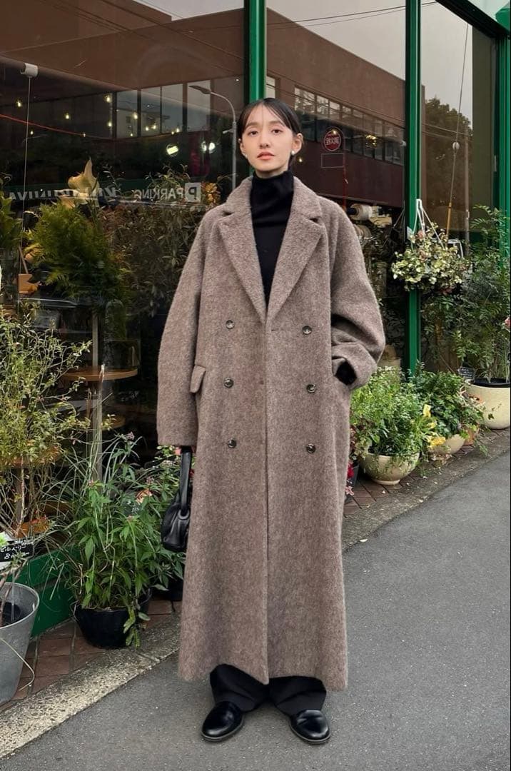 【CLANE】ダブルウールロングコート