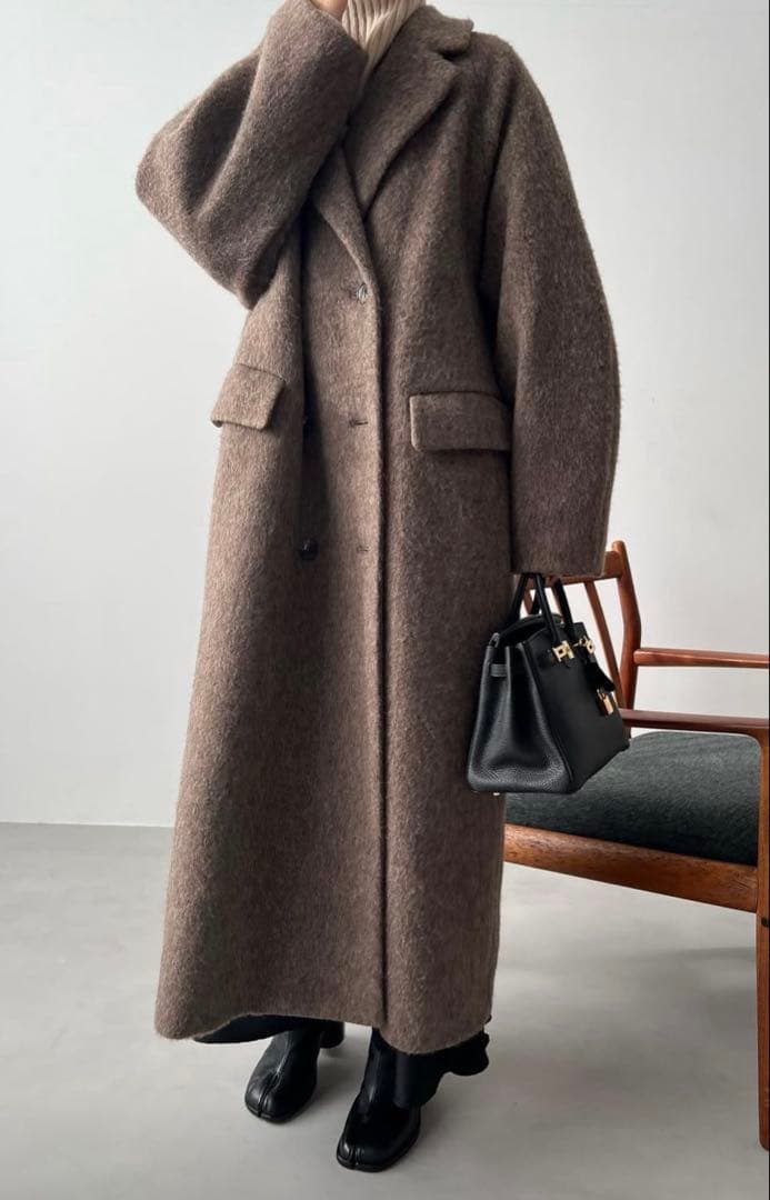 【CLANE】ダブルウールロングコート