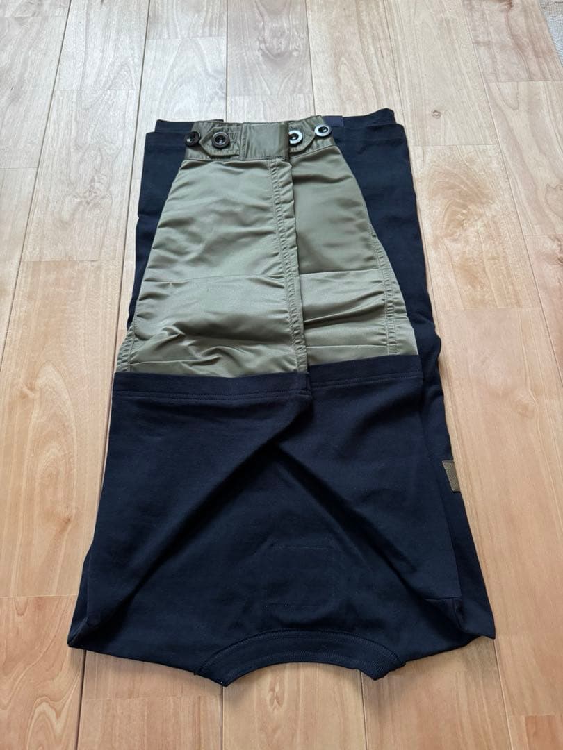 トップス sacai Nylon Twill Mix L/S T-Shirt